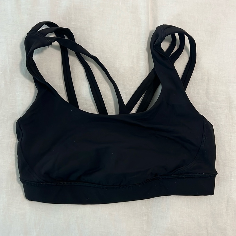 Lululemon black athletic bra
